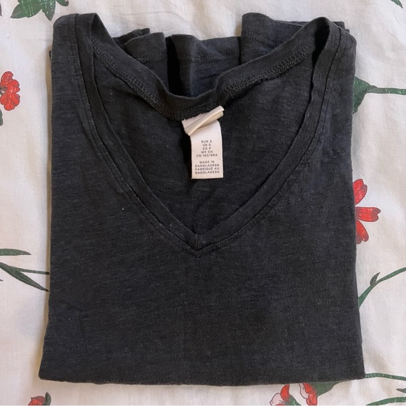 H&M Basic Gray V-Neck - Picture 5 of 5